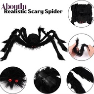 ABOUTIN Halloween Giant Realistic Spider, Tricky Plush Decoration Large Black Spiders,  Simulation S