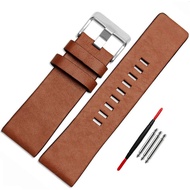Diesel Calfskin Leather Watch Band strap with Tool 22mm 24mm 26mm 28mm 30mm Replacement for Men's Di