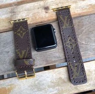 保證真品 客製化Louis Vuitton LV Apple Watch 錶帶