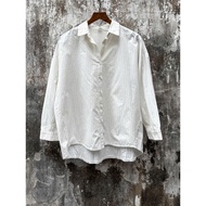 Loose patterned striped shirt frs T4094