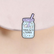 Funny Tamlin's Tears Enamel Pin ACOTAR Inspired Brooch Book Lover Accessory Mason Jar Design Unique 