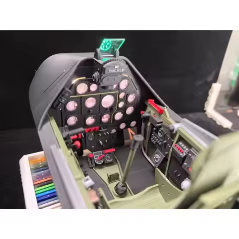 Freewing Flightline 1600mm P-51 Mustang RC Plane FPV Cockpit Conversion Kit Scale Interior Simulatio