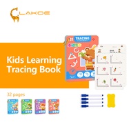 Lakoe Children Activity Book for Kids Pen Control Training Tracing Book For Kids Erasable Magic Trac