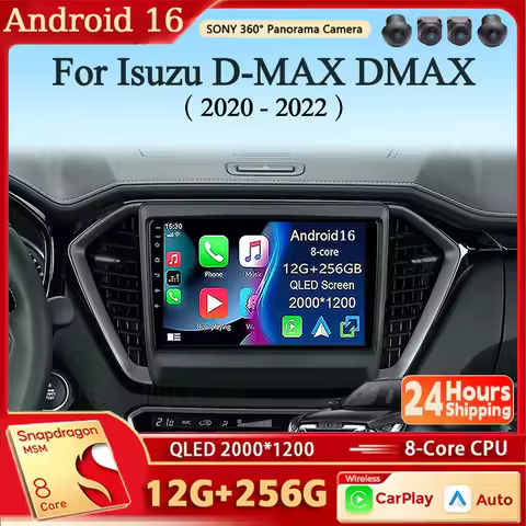 Android 16 Carplay Auto For Isuzu D-MAX DMAX 2020 2021 2022 Car Radio Multimedia Video Player Naviga