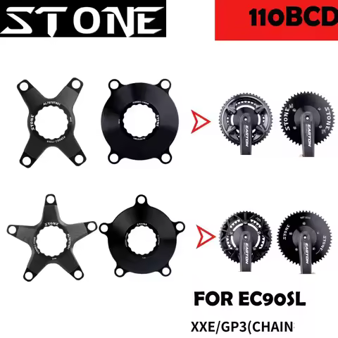 Stone Chainring Spider Adapter Converter for EC90SL To 110BCD 4Arms 5 Arms of single double bicycle 
