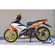 Exciter 150 orange and white stamp, Exciter 150 stamp, Exciter 150 boss team, Exciter 150 car sticke