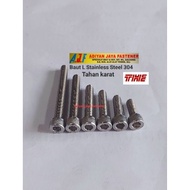 L-BOLT HEX SOCKET SCREW 5/ 16X1/2 T.18 SS 304