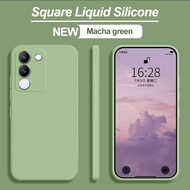 For Vivo V29e 5G 2023 Square Liquid Casing Slim Square Phone Case Silicone Shockproof Soft Back Cove