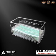 Multipurpose sliding acrylic makeup organizer mask box maker box