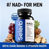 SelerbNAD+forMen–WithLiposomal-NAD+,CoQ10,L-Carnitine,L-Arginine,&Ashwagandha–Energy,Circulation&Sup