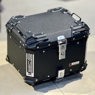 SEC Motorcycle Top Box - Alloy - 45L Liters with Back Rest