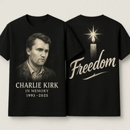 Charlie Kirk Liberty Memorial T-Shirt Always Remember RIP 1993 Shirt- Men's Patriotic Clothing