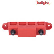 BALLYKA 4 Position Bus Bar, M10 3/8 4 Position M10 Studs Bus Bar, Screw Terminals 48VDC 250A Red/Bla
