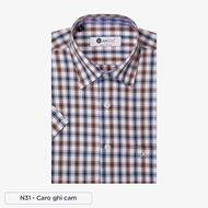 Áo sơ mi dài tay nam sợi tre họa tiết caro trung niên cao cấp ANCHI (các mã N) - SMD23