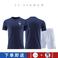 France Team 2022 World Cup Jersey Soccer Uniform Custom Mbpe Benzema Qatar Training Clothes Outfit M
