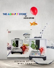 DOPHIN Mini Tank BT111 (5.6L) FULL SET Plastic Mini Aquarium Betta tank tetra tank