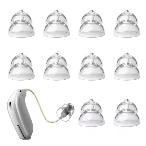 10pcs-Hearing Aid Domes for Oticon Replacements,Minifit Power Domes (6mm/8mm/10mm/12mm),Universal Do