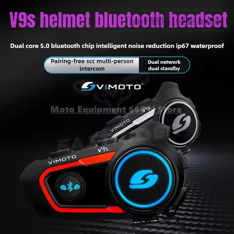 Chinese Version Vimoto Helmet Motorcycle Bluetooth Headset Stereo Headset Mobile Phone GPS 2 Radio I