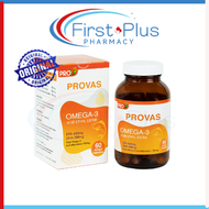 Stock Ready PROVAS Omega-3 Fish Oil DHA EPA (60 Capsules)