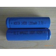 14500 Lithium Battery 3.7v 1200mAh No. 5 Lithium Battery Flashlight Battery