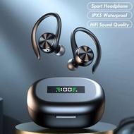 TWS R200 Fone Bluetooth Earphones Stereo Sports True Wireless Headphones BT 5.0 Earhook Wireless Earbuds with Mic Gaming Headset Over The Ear Headphon