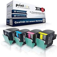 4 x Print-Klex Toner Cartridges Compatible with Lexmark CS317 CS317dn CS417dn CS517de 71B20K0 71B20C