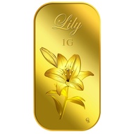 999.9 Pure Gold | 1g Lily Gold Bar