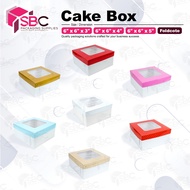 Cake Box 6x6x3 / 6x6x4 / 6x6x5