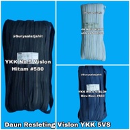 YKK 5 VS Vislon Zipper Leaf @100y = rp.648,500/ 1 Roll