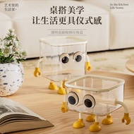 Cute Transparent Desktop Bin Cartoon Student Desk Waste Organizer;Tong Sampah Meja Telus Comel Penga