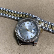 36/39MM Silver Nail Watch Inter-gold Roller Strap Automatic Mechanical Watch with NH35 Movement Watc