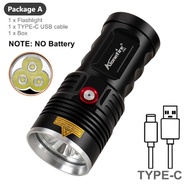 AloneFire H42 3x XHP50 Super Bright LED ไฟฉาย USB ชาร์จไฟฉายกันน้ำ