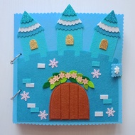 Đồ chơi Sách vải Búp bê Công chúa Elsa (Hình thật 100%) - Quiet Book Frozen - Đồ chơi sách vải Handm