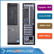 Dell Desktop Set - DUCANHPC - Star Sewing Dell Optiplex 7010 (Core I3 3220 / 4G / HDD 500) - Free USB WIFI- BH 12T