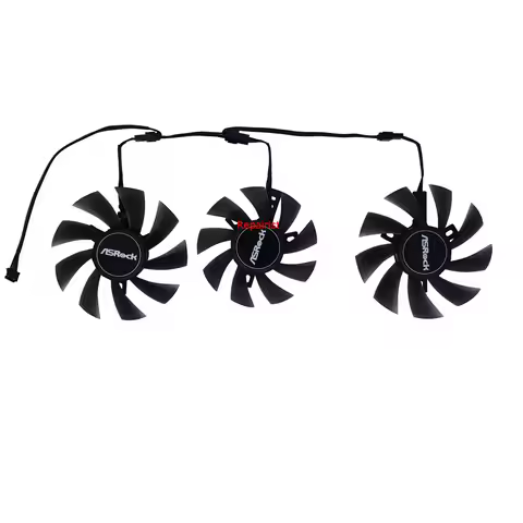 3Pcs/Set,T129215SU,T128015SU,Video Cards Cooling Fan,For Asrock Radeon RX 5700 XT 5700XT RX5700XT Ta