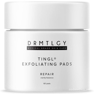 DRMTLGY Tingl Exfoliating Face & Body Pads – Glycolic, Lactic & Salicylic Acid for Acne, Pores, Blac