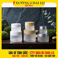 [COMBO of 3 PCS] Glass Jar 5g-50g | Matte/Clear/Brown Cosmetic Jar | Mini Face Cream Jar