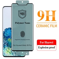 Full Glue Curved Clear Ultra thin Ceramic Tempered Glass for Huawei P30 Pro P40 Pro Mate 30 Pro Nova 8 Full Cover Screen Protector Film