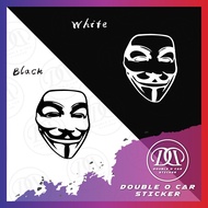 [READY STOCK] FAWKES MASK 3 CAR STICKER KI00009