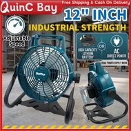 MtPro 40V Heavy Duty 12" Inch Fan Battery Cordless Rechargeable Electric DCF300 Camping Bateri Kipas
