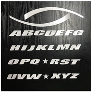 Universal personality car sticker Wheel Sticker Motorcycle 3D English letter Tire sticker decal