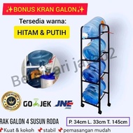 New- Gallon Rack Water Gallon Storage/ Gallon Rack with Wheels and Without Wheels