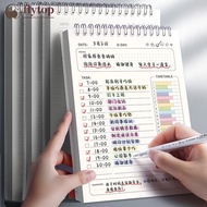 FLYTOP A5 Planner Agenda Spiral Notebook Daily Plan To Do List Notepad 160 Pages Thick Coil Bound Sc