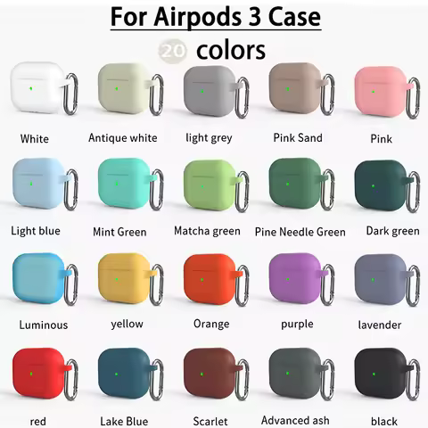 Case for Apple Airpods 3 Case Earphone Accessories Wireless Bluetooth Headset Silicone Apple Air Pod