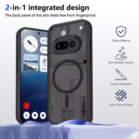 Armor Matte Clear Magnetic Wireless Charge Shockproof Case For Nothing Phone 3 3a 2 a Pro Plus CMF P