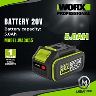 WORX WA3055 Bateri 20V 5.0AH I 20V 5.0AH Battery