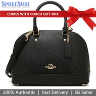 Coach Handbag In Gift Box Crossbody Bag In Gift Box Mini Sierra Satchel Black # F27591