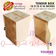 Kotak Tender Akrilik dengan Kunci 12x12x16 inci /16 x 16 x 18  Acrylic Tender Box with Lock 12x12x16