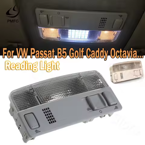 PMFC Car Reading Interior Light For VW Passat B5 Golf 4 Bora Polo Caddy Touran Octavia Fabia 4300K W