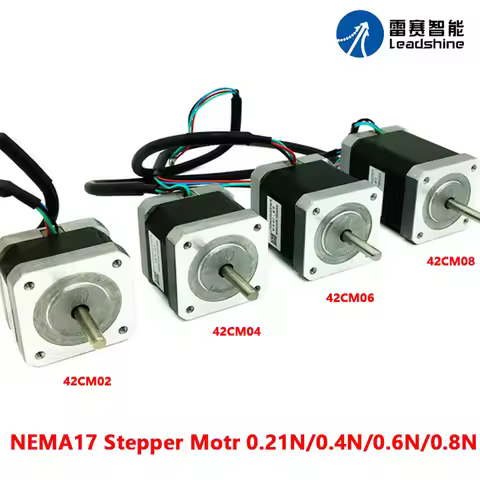 Leadshine Nema17 Stepper Motor 0.21N.m~0.8N.m 2 phase 4 line for CNC 3D Printers 42CM02 42CM04 42CM0
